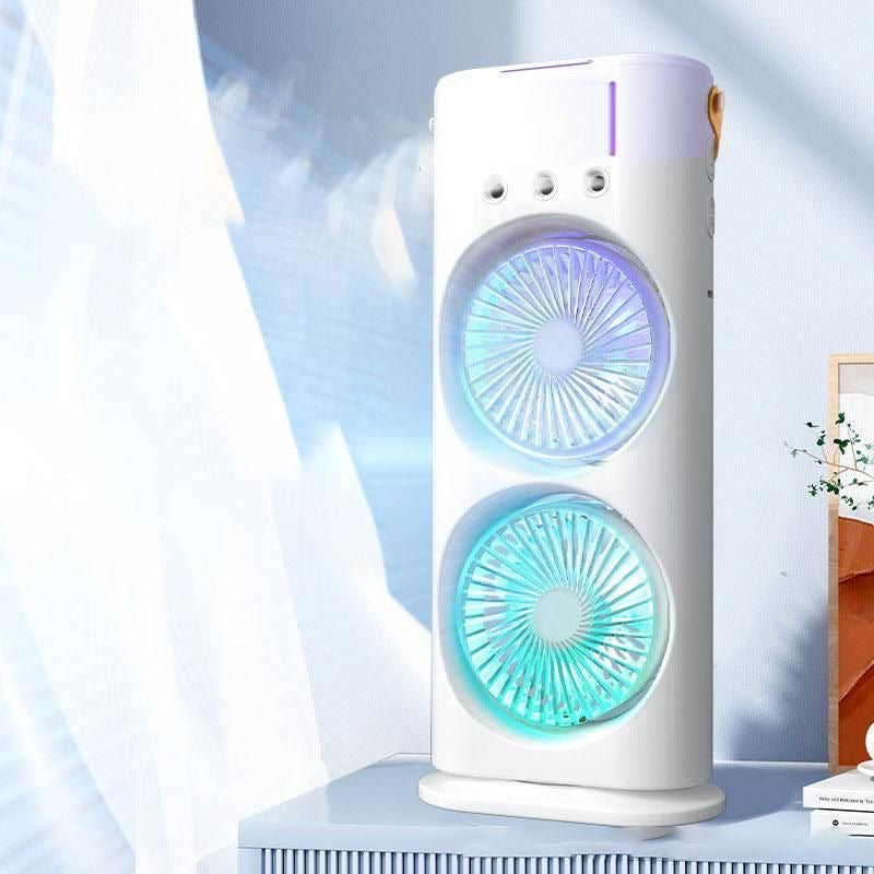 UltraCool Double Ended Spray Fan with RGB Lights & Remote Cooling Fan