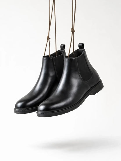 chelsea boots Leather black Attractive boot for Mens and boys